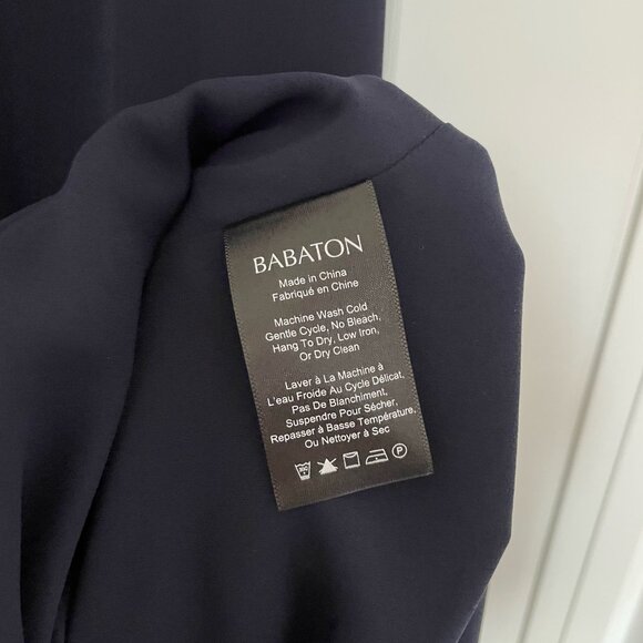 Aritzia Babaton Embroidered Slip Dress - Navy, Size XS (Almost new) - Picture 3 of 3